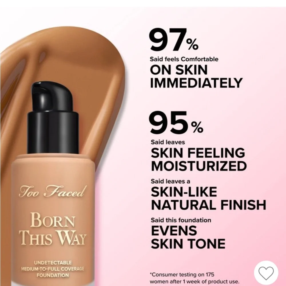 Too Faced Born this Way Oil Free Undectable Med - Full Coverage Foundation Cocoa